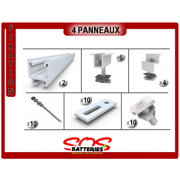 Kit De Fixation 4 Panneaux