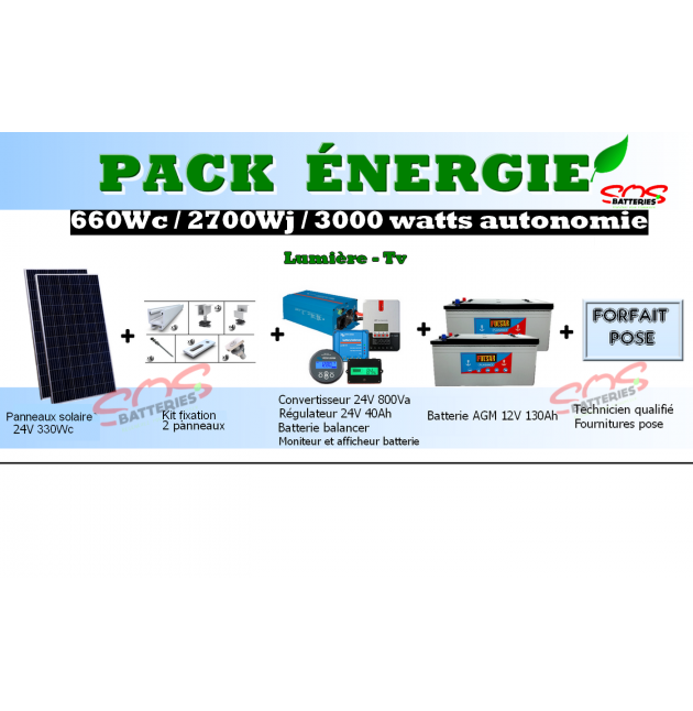 PACK ENERGIE 660Wc