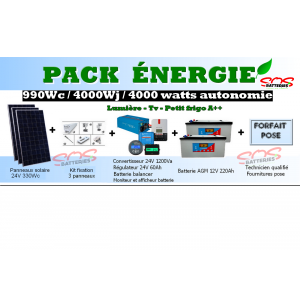 PACK ENERGIE 990Wc