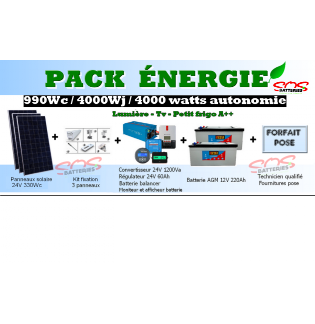 PACK ENERGIE 990 Wc